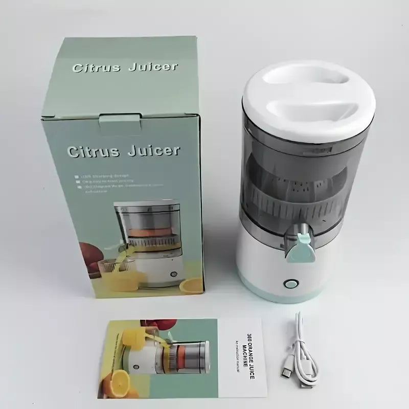 Portable Electric Mini Chargeable Juicer Machine, Compact Cold Press Fruit & Vegetable Juice Extractor for Fresh Healthy Drinks
