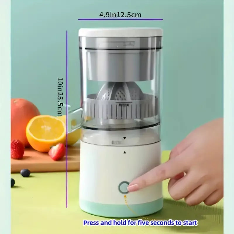 Portable Electric Mini Chargeable Juicer Machine, Compact Cold Press Fruit & Vegetable Juice Extractor for Fresh Healthy Drinks