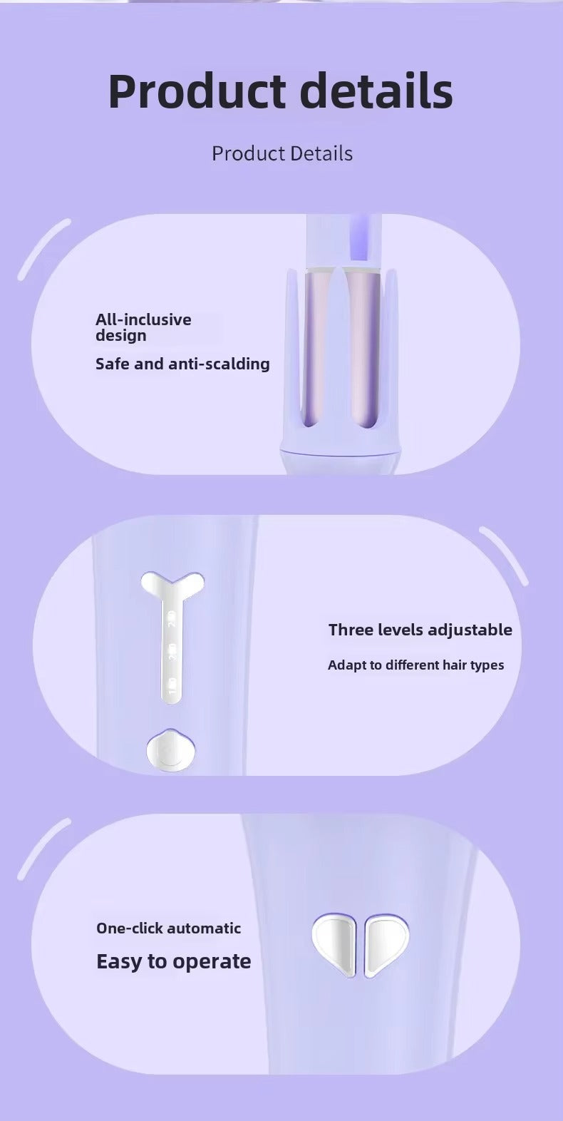 Automatic Rotating Hair Curler Iron