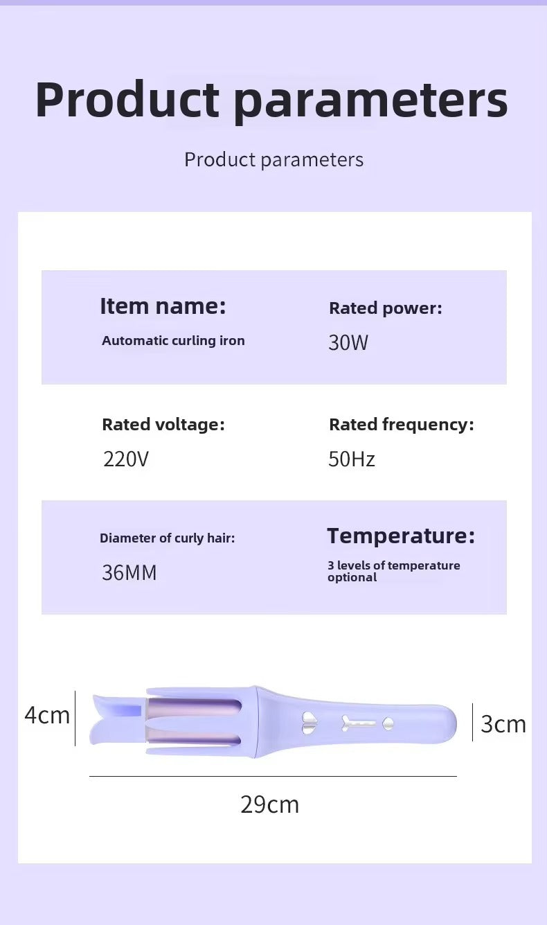 Automatic Rotating Hair Curler Iron