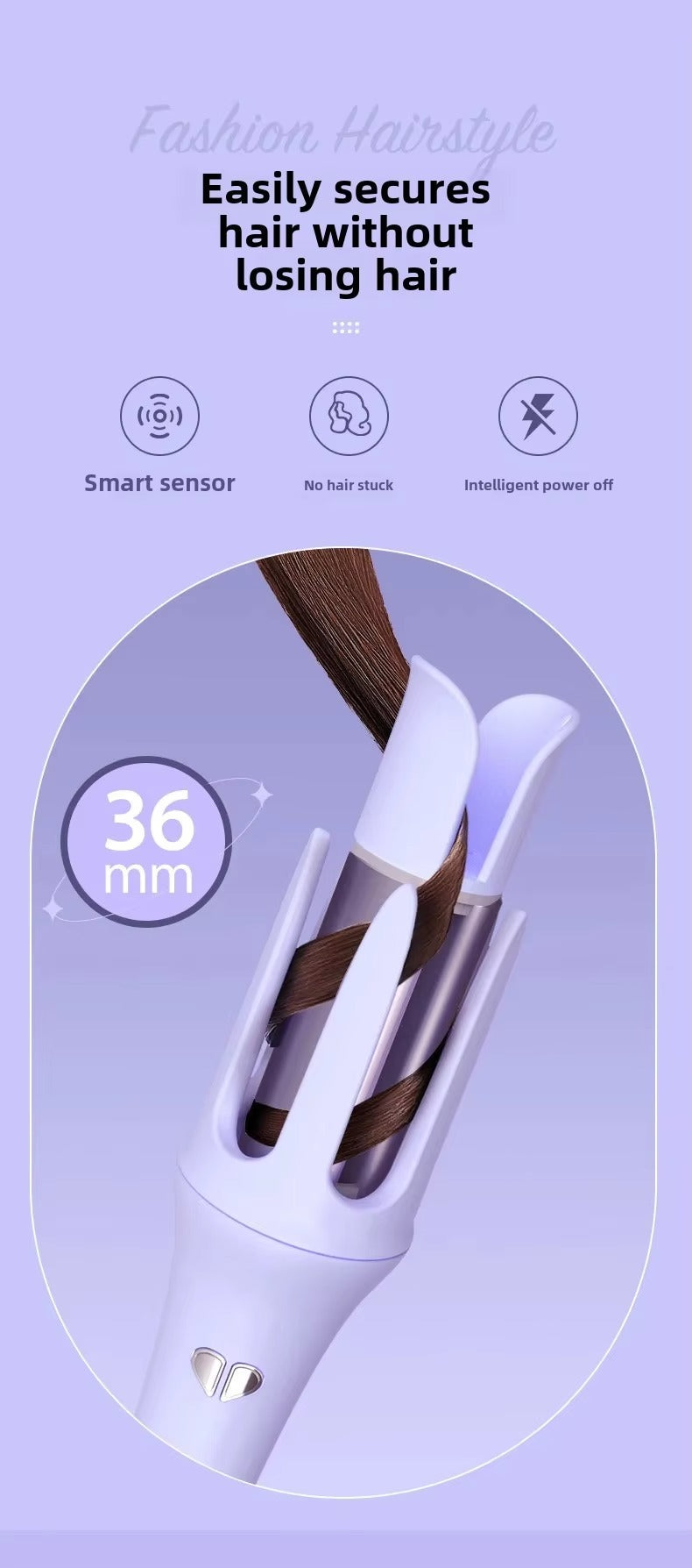 Automatic Rotating Hair Curler Iron