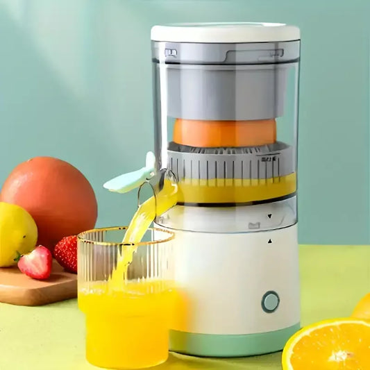 Portable Electric Mini Chargeable Juicer Machine, Compact Cold Press Fruit & Vegetable Juice Extractor for Fresh Healthy Drinks