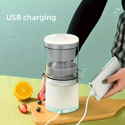 Portable Electric Mini Chargeable Juicer Machine, Compact Cold Press Fruit & Vegetable Juice Extractor for Fresh Healthy Drinks