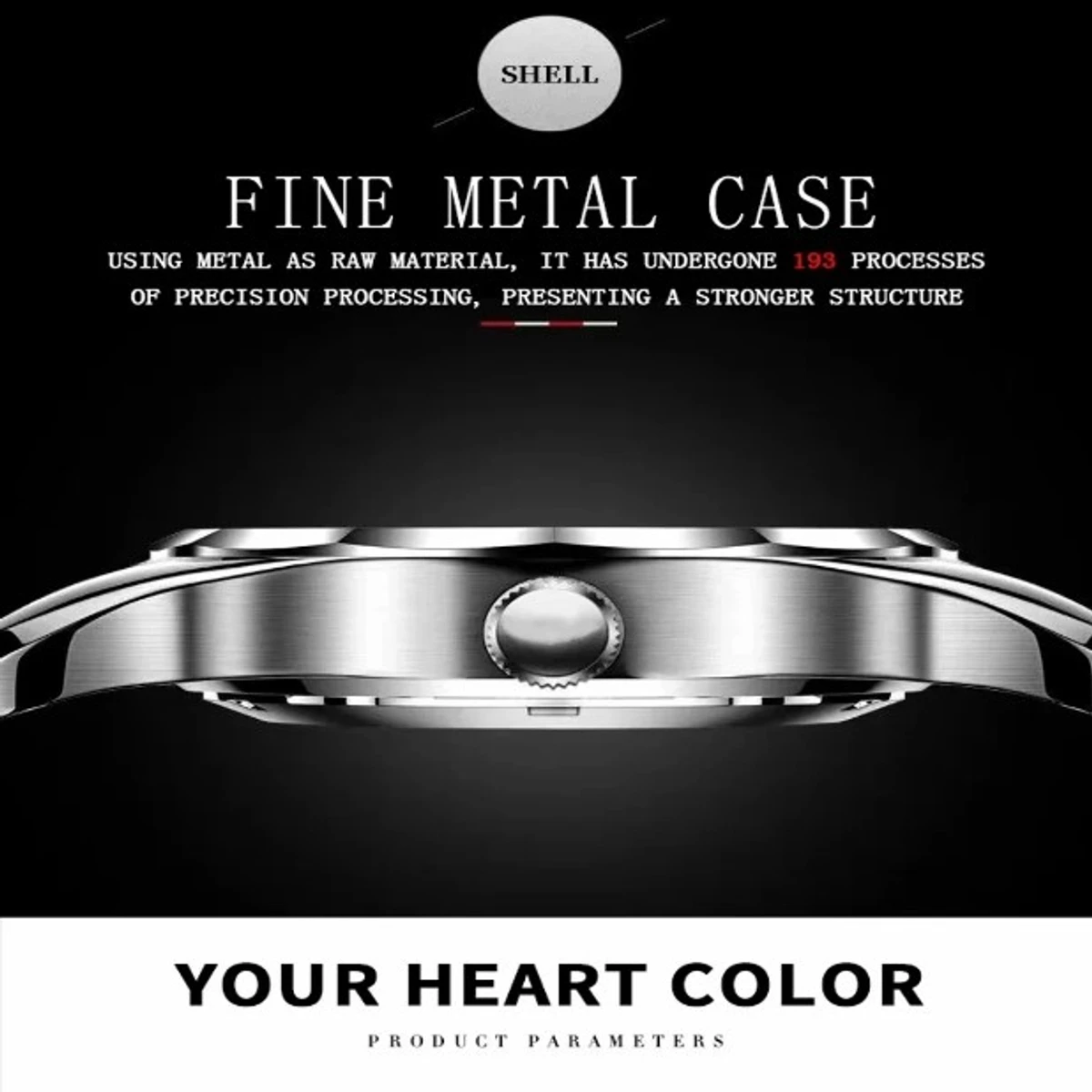 2023 New Luxury Binbond Brand Men's Luminous Watches Stainless Steel Waterproof Chronograph watch - Toton ar dial blue