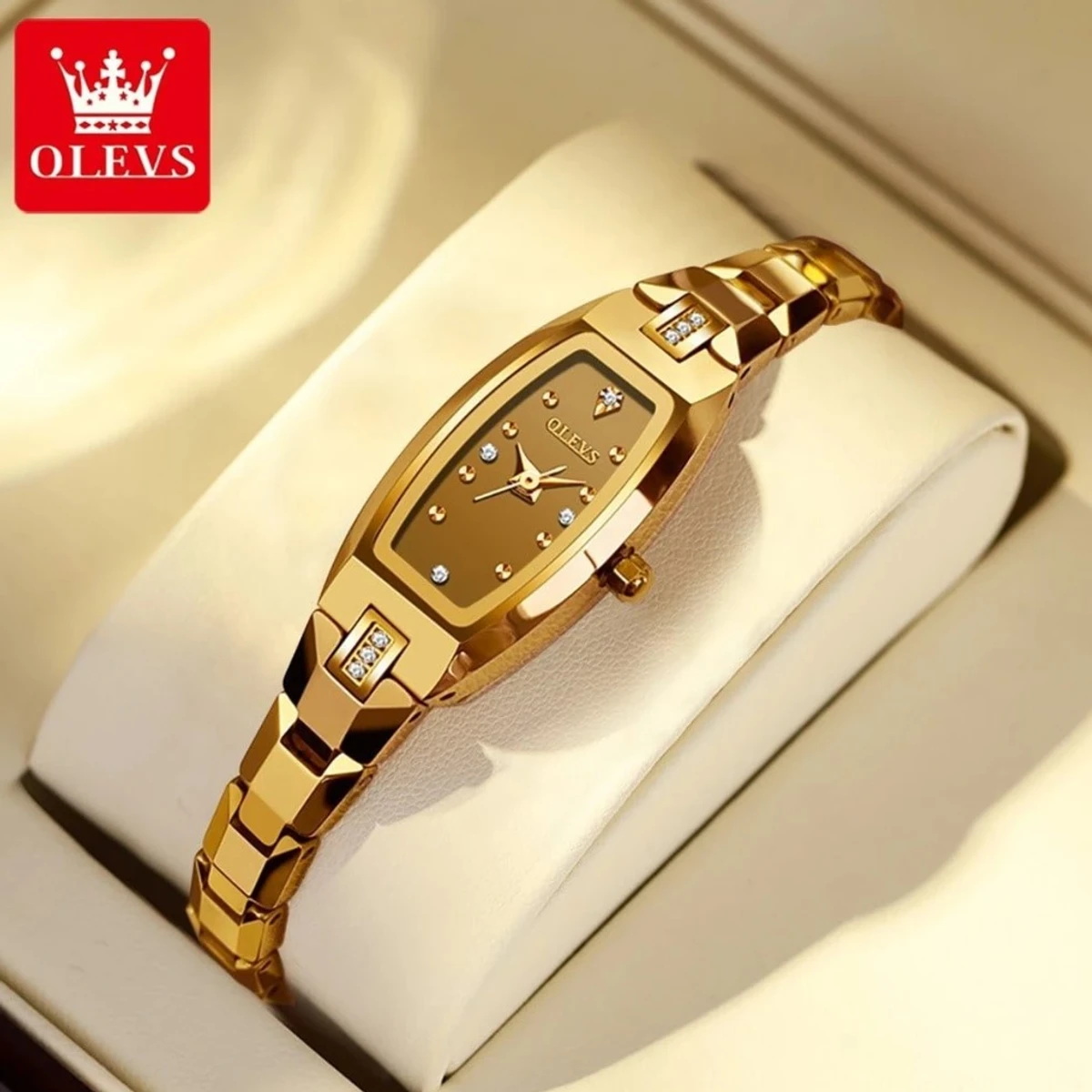 OLEVS Luxury Watches for Women Rose Gold Bracelet Gift Set Waterproof Jewelry Wrist Watch Ladies Girls Watch Clock Montre