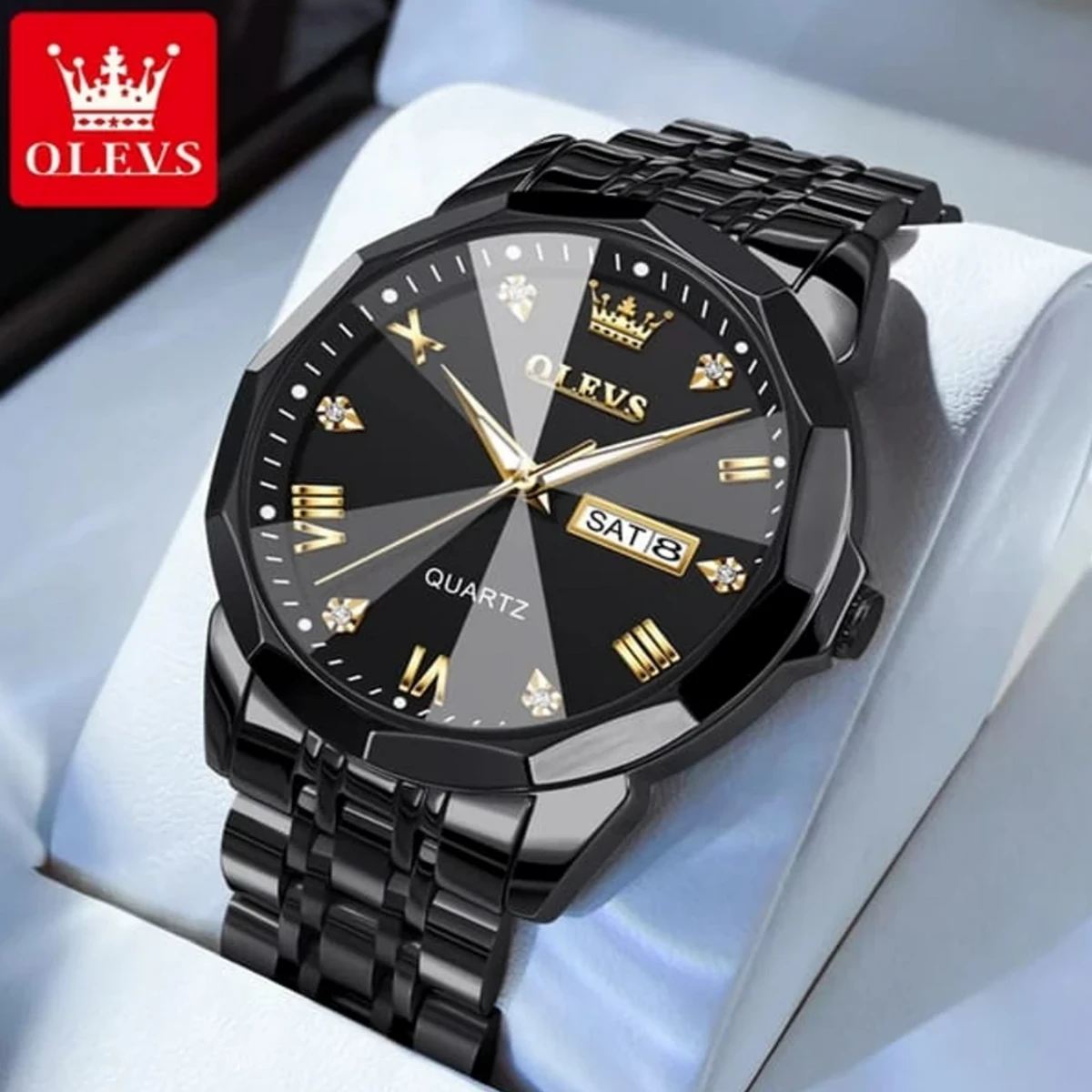 2023 New Luxury OLEVS MODEL 9931 Watch for Men Stainless Steel Waterproof Watches - 9931 FULL BLACK